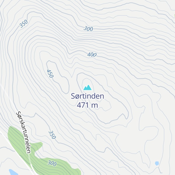 Map of Sørtinden
