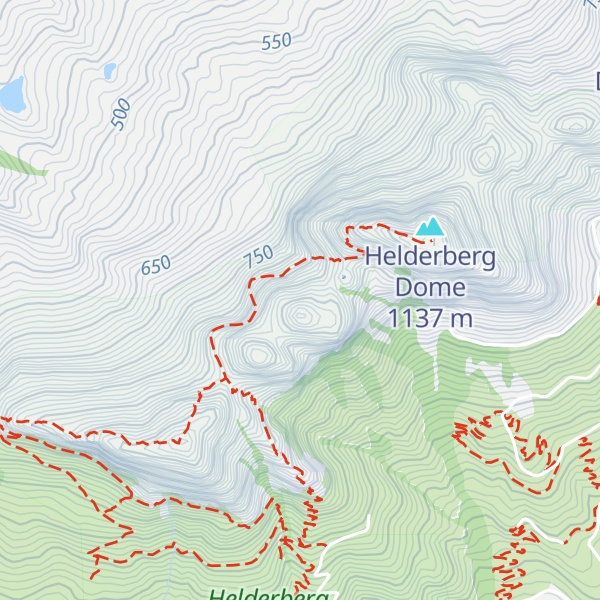 Map of Central Peaks
