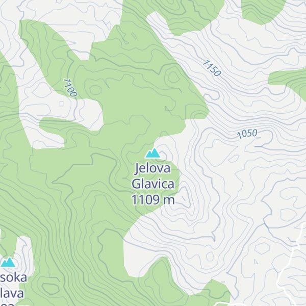 Map of Jelova Glavica