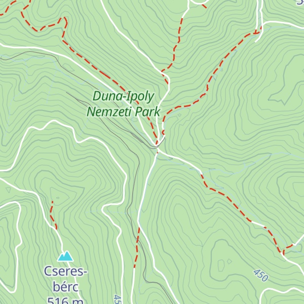 Map of Kisirtáspusztai hegyi menedékház - Felsőház