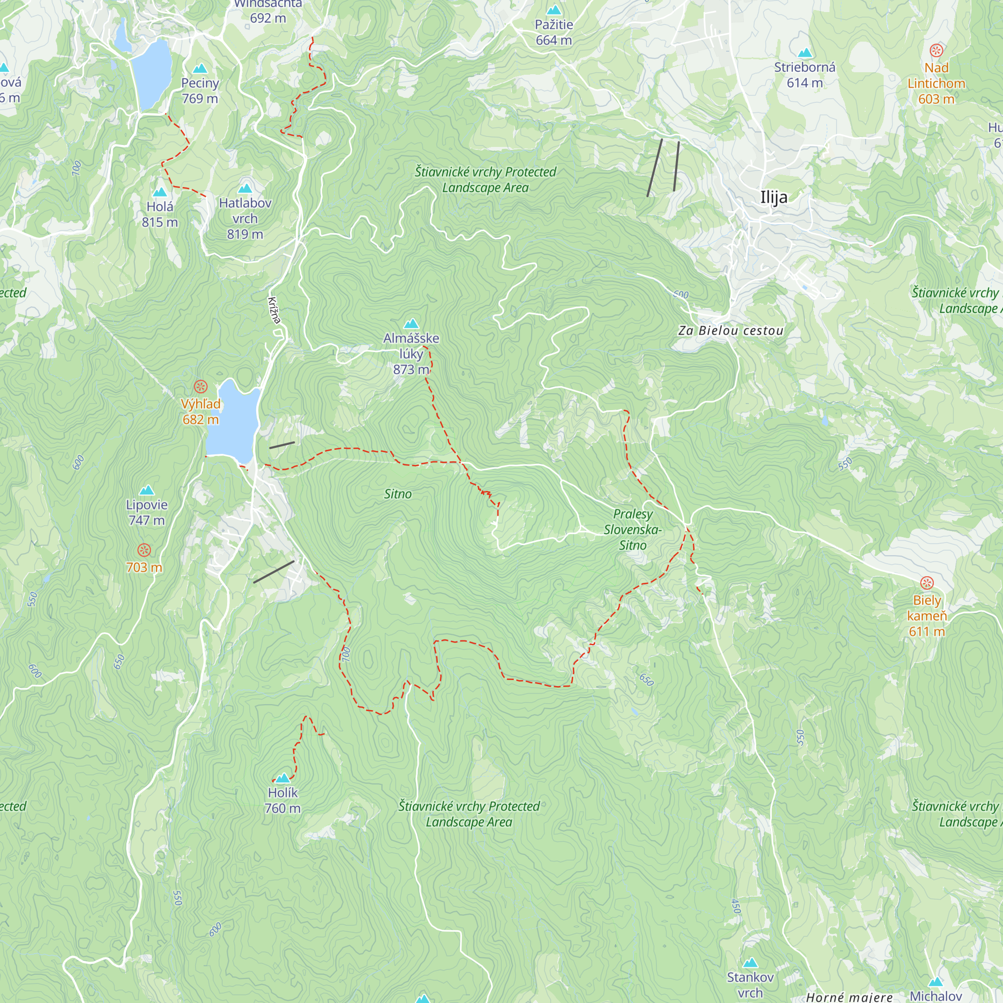 Informačné stredisko Sitno map