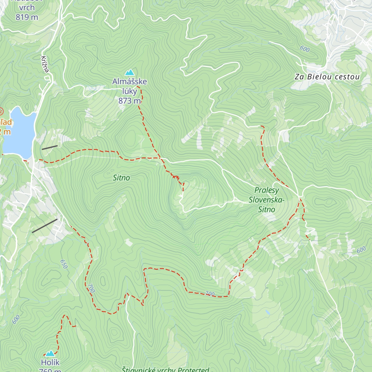 Chata Andreja Kmeťa map