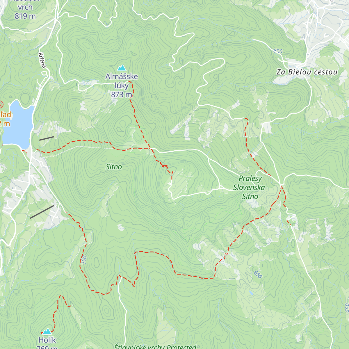 Chata Andreja Kmeťa map