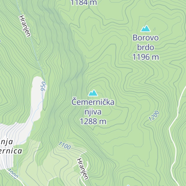 Map of Čemernička njiva