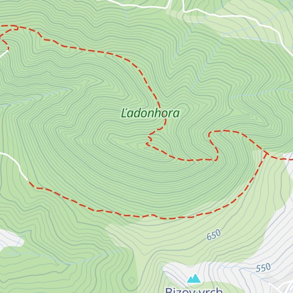 Map of Ľadonhora