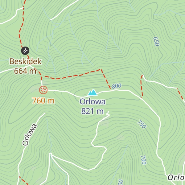 Map of Orłowa