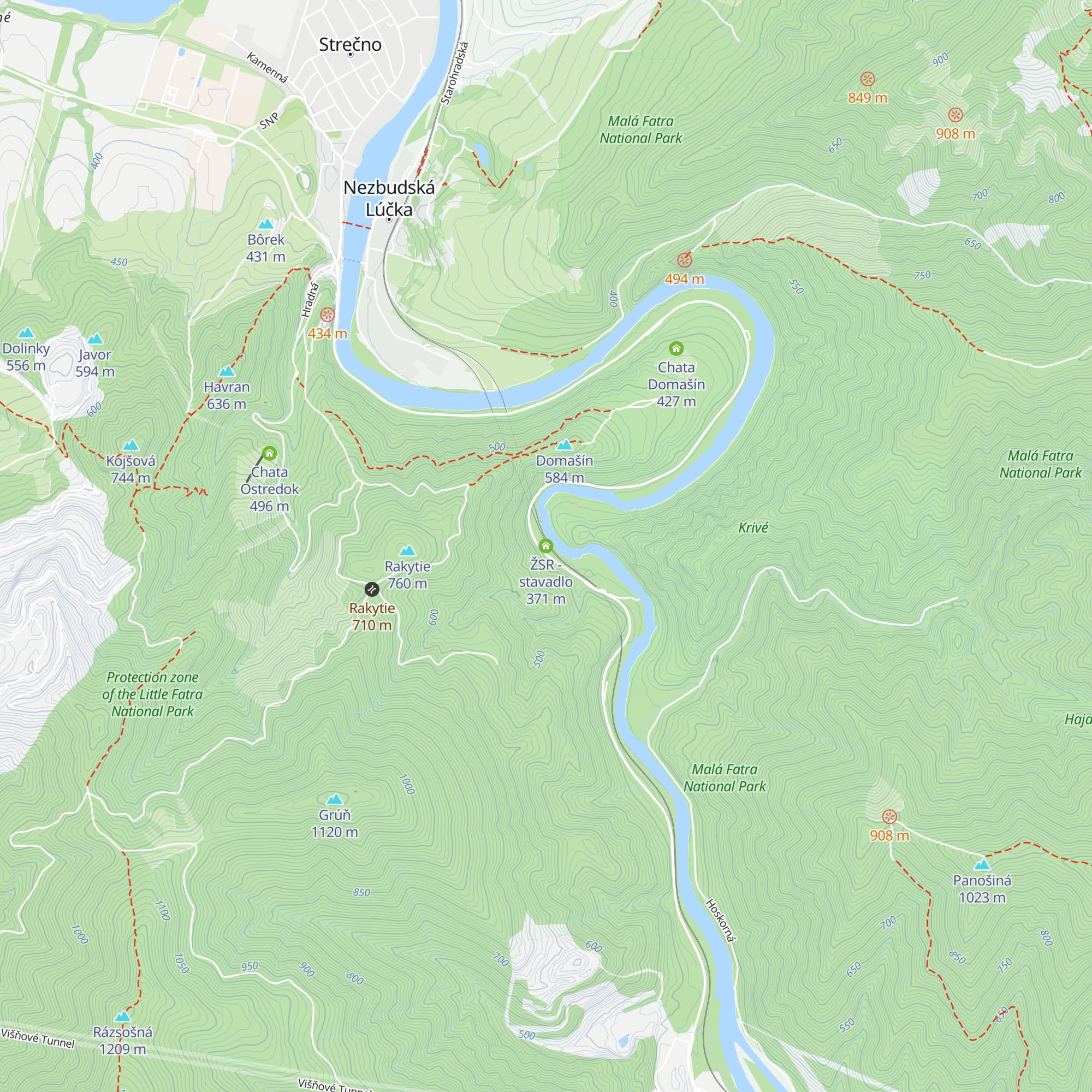 ŽSR - stavadlo map