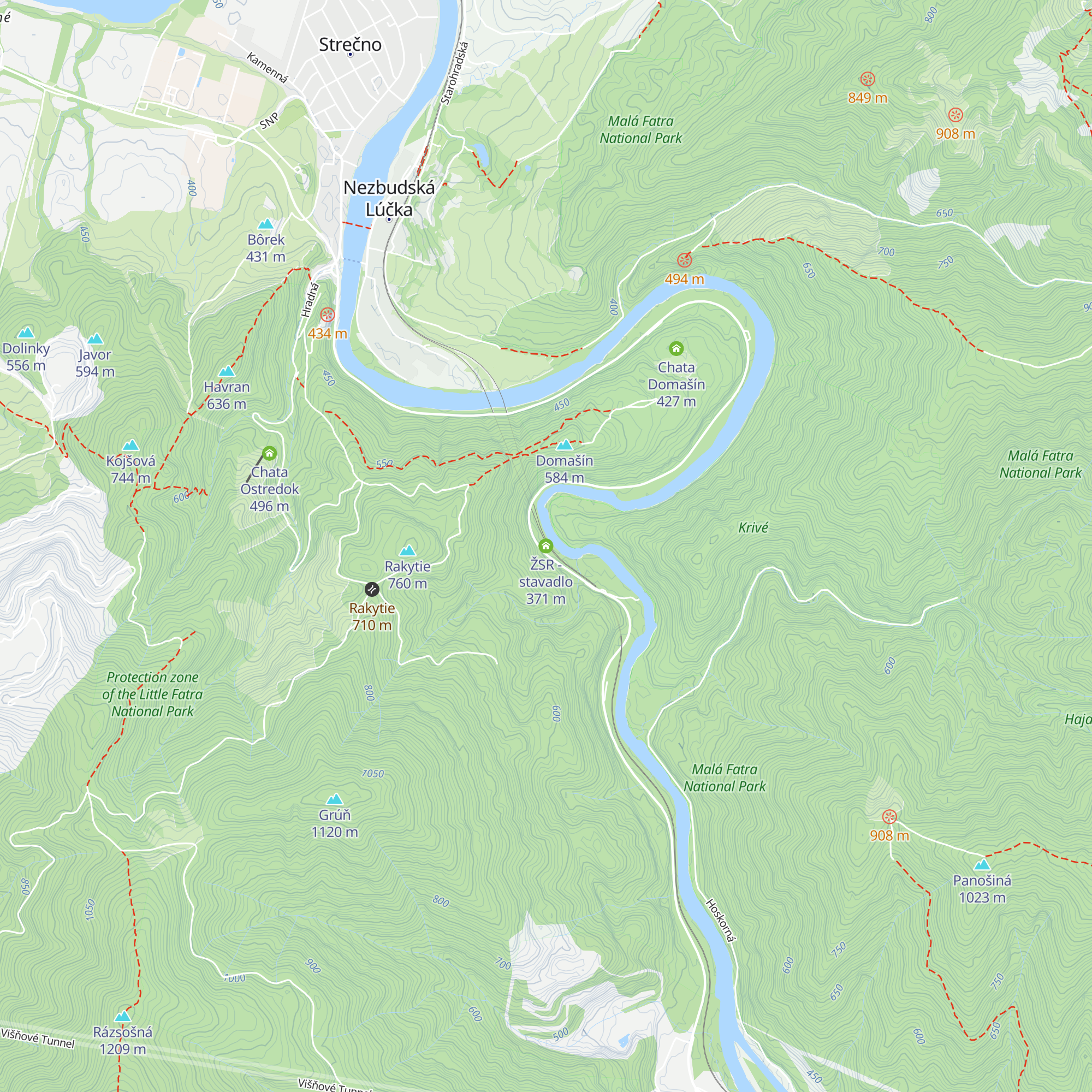 ŽSR - stavadlo map