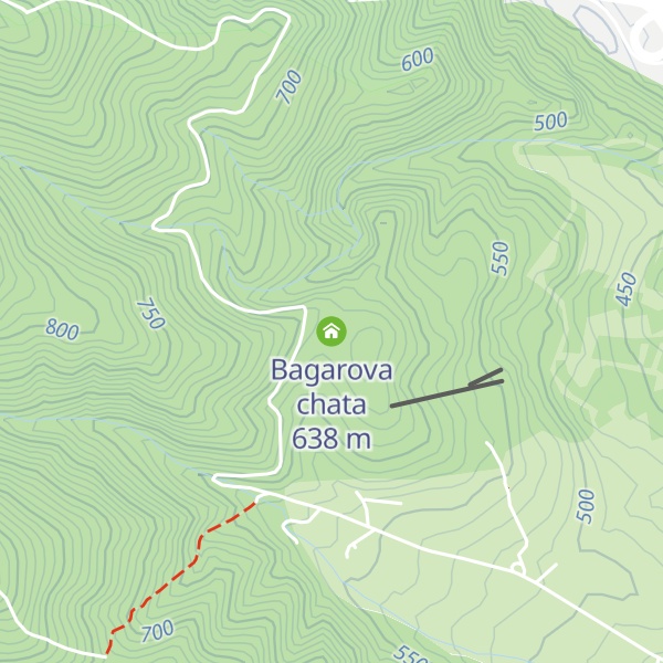 Map of Bagarova chata