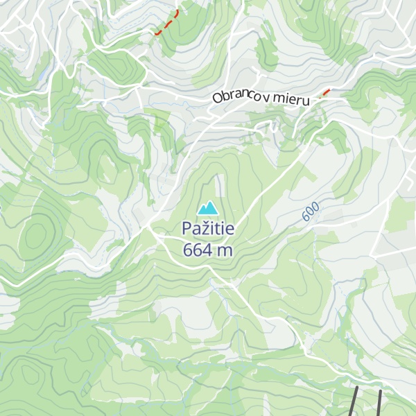 Map of Pažitie