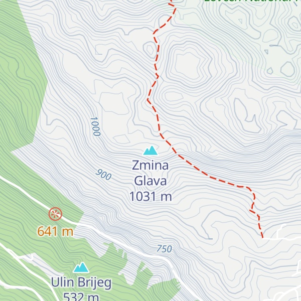 Map of Zmina Glava