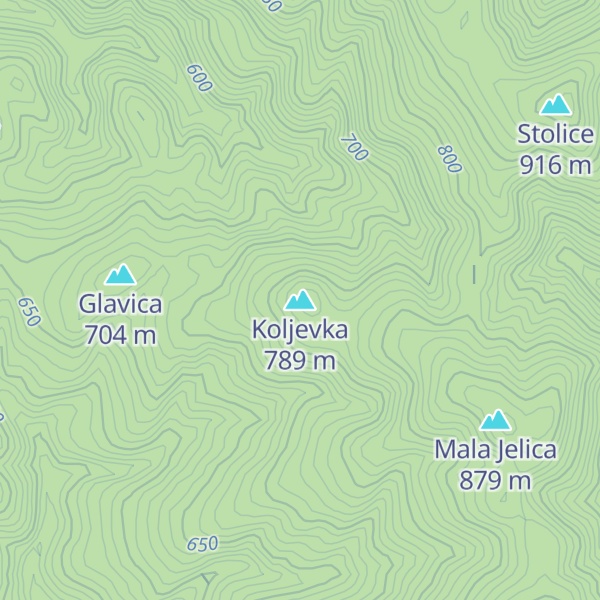 Map of Koljevka
