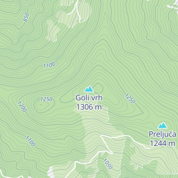 Map of Goli vrh
