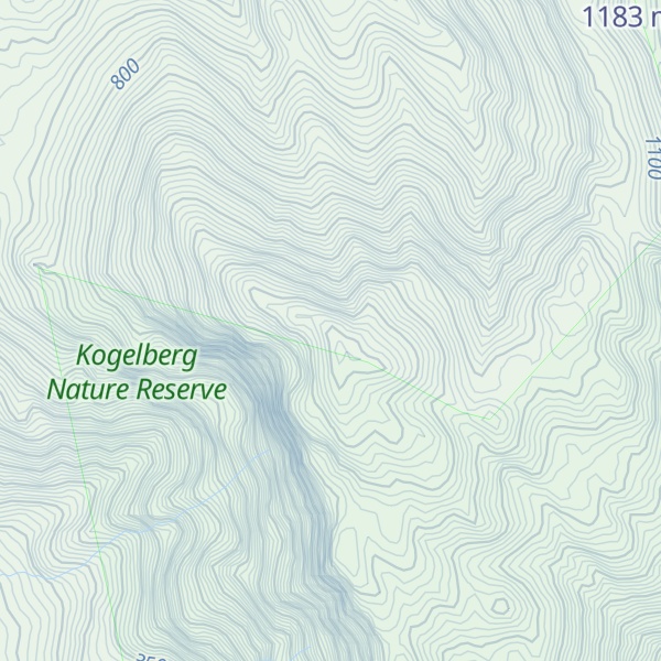 Map of Kogelberg