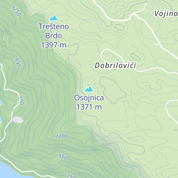 Map of Osojnica