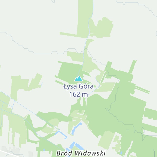 Map of Łysa Góra