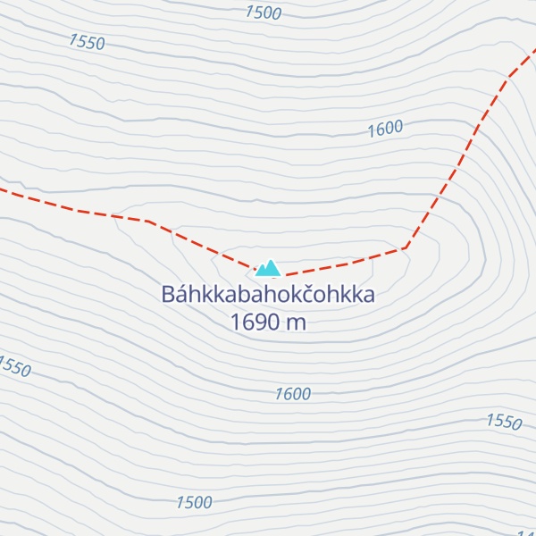 Map of Báhkkabahokčohkka