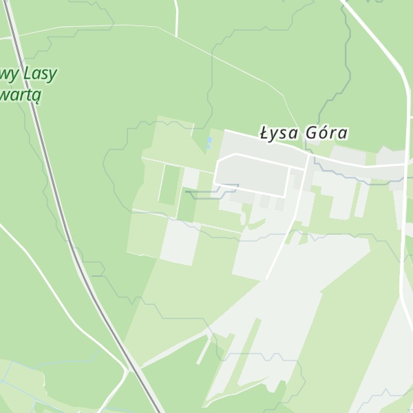 Map of Łysa Góra