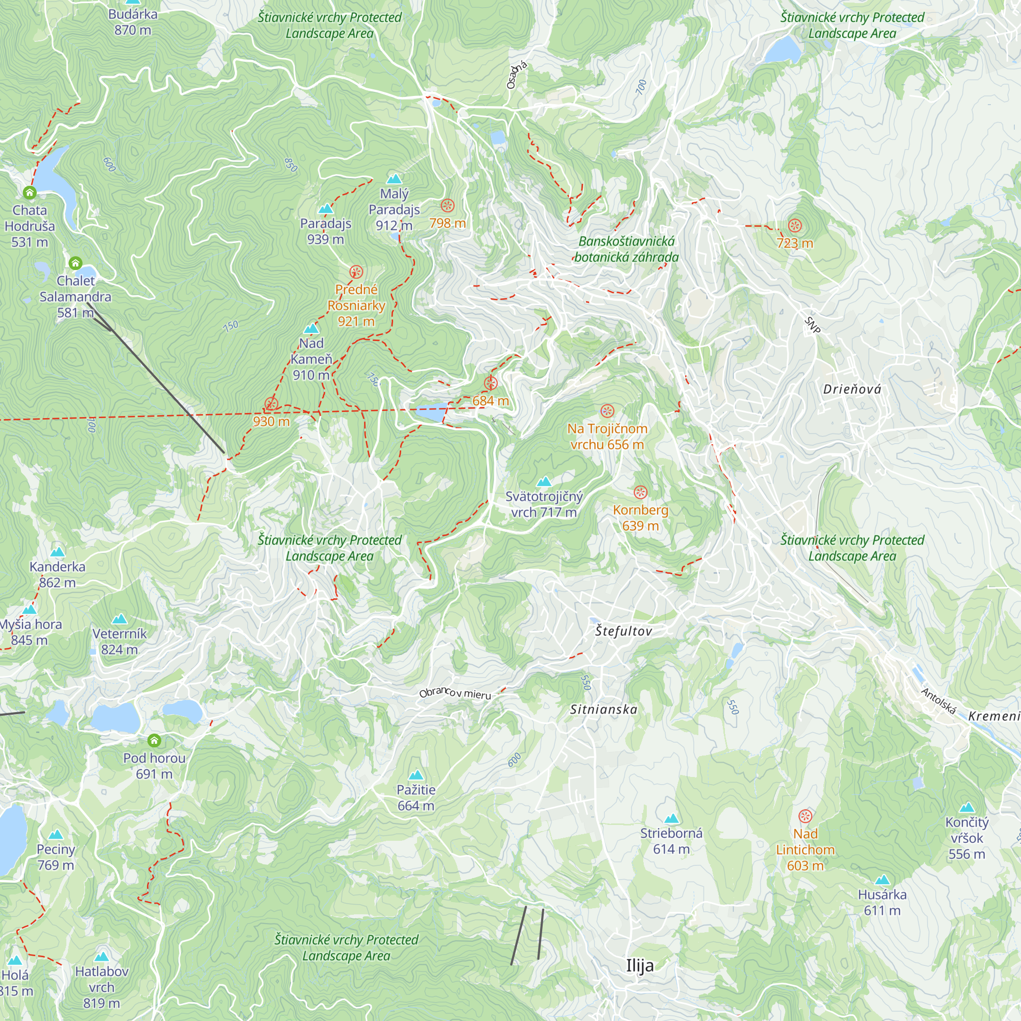 Banícky dom map