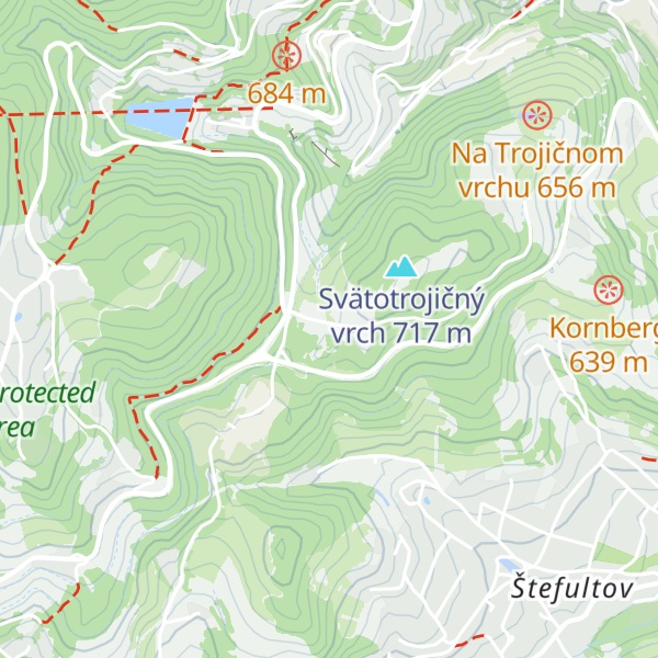 Map of Banícky dom
