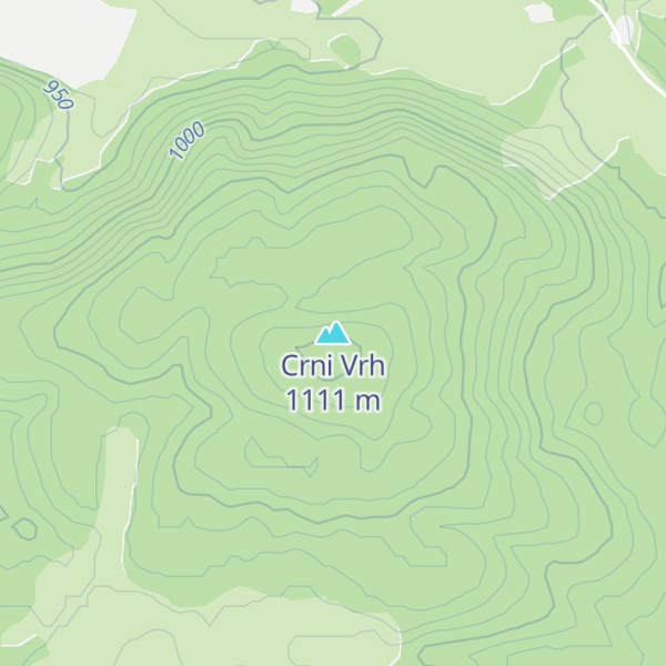 Map of Crni Vrh