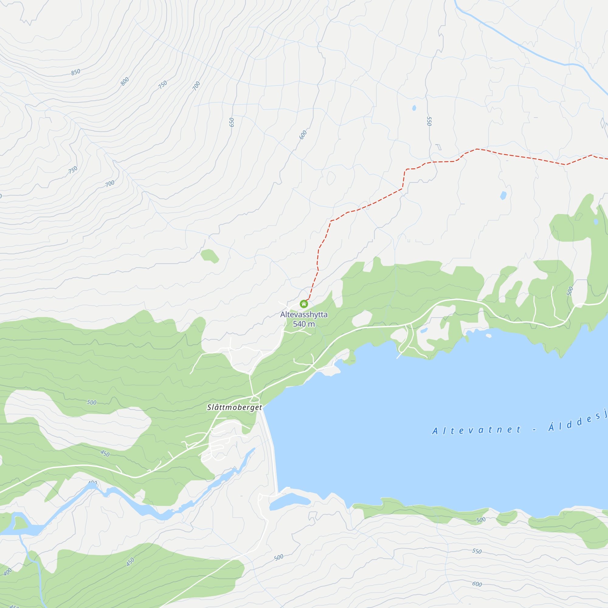 Altevasshytta map