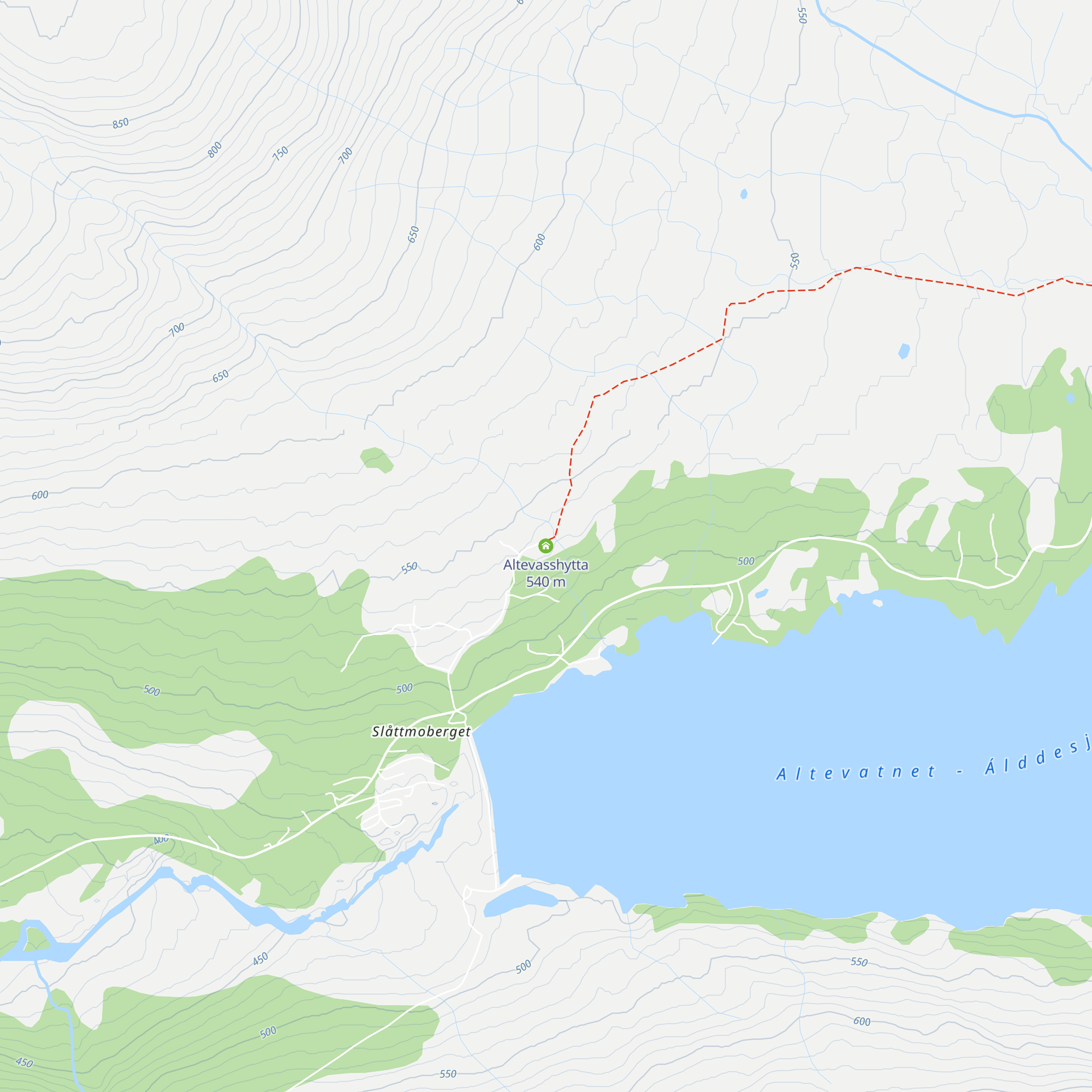 Altevasshytta map