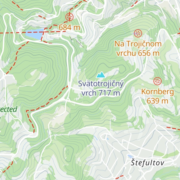 Map of Banícky dom
