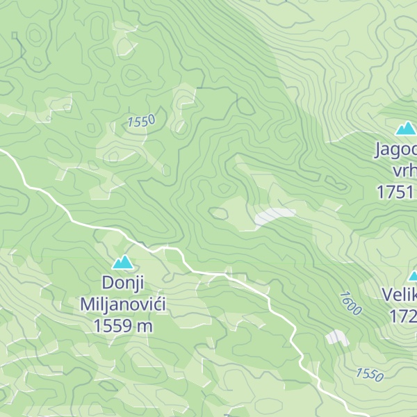 Map of Gornji Miljanovići