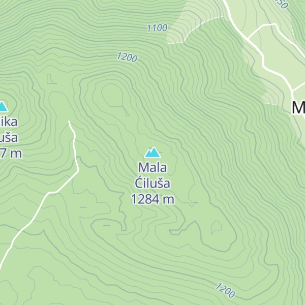 Map of Mala Ćiluša