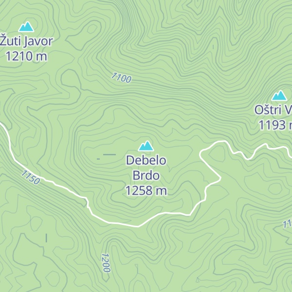 Map of Debelo Brdo