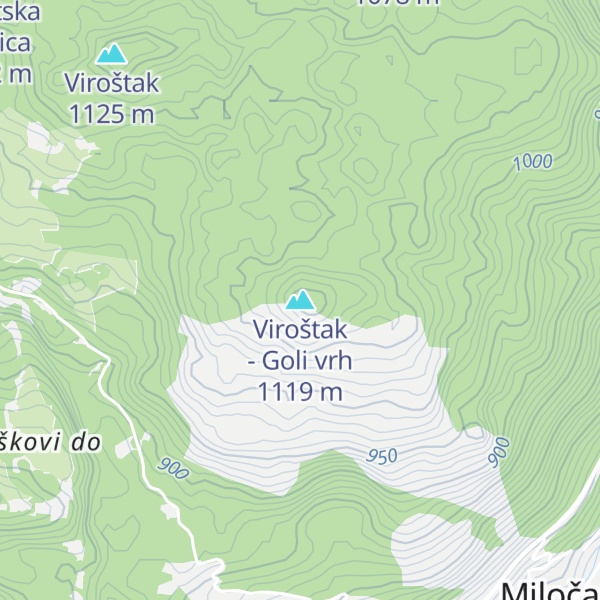 Map of Viroštak - Goli vrh