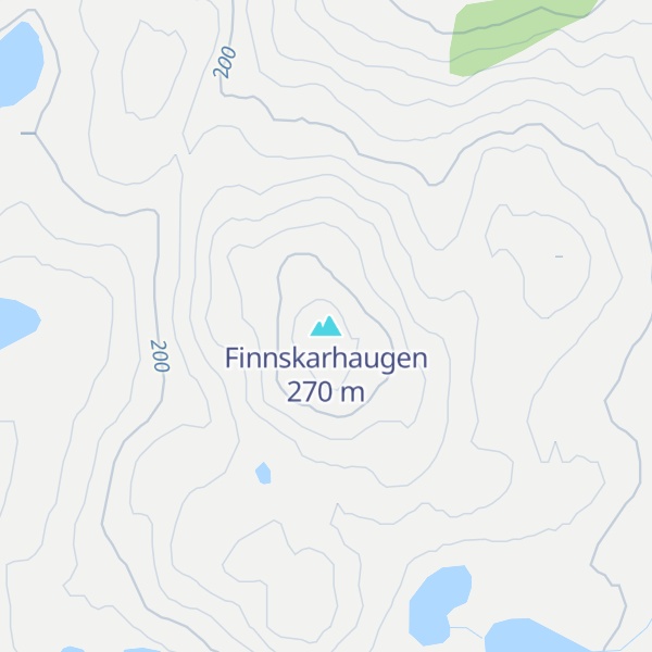 Map of Finnskarhaugen