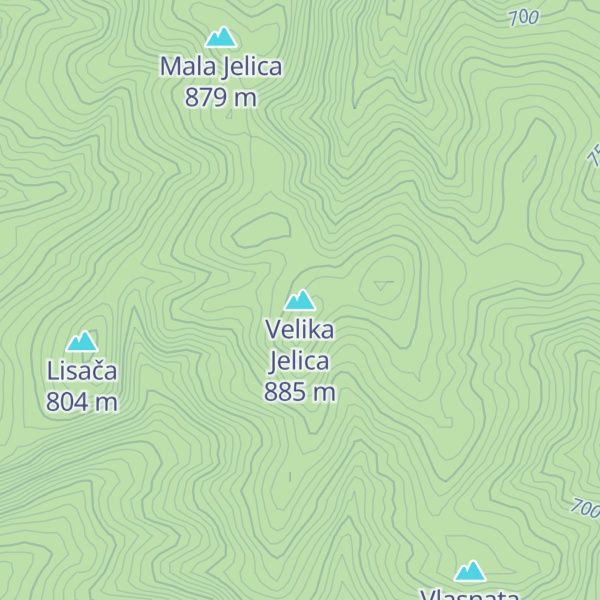 Map of Velika Jelica