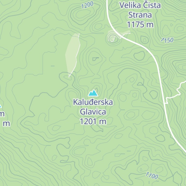 Map of Kaluđerska Glavica