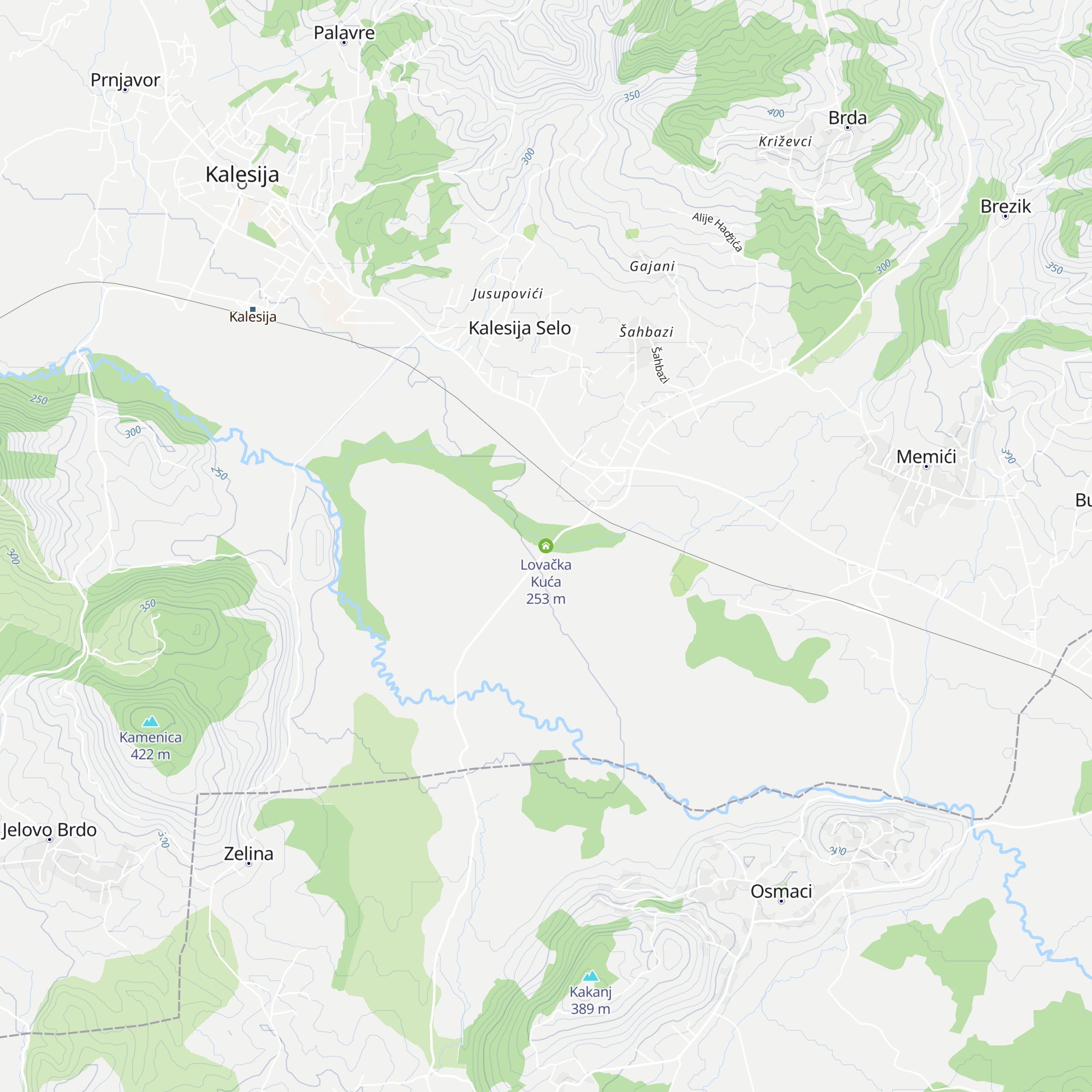 Lovačka Kuća map