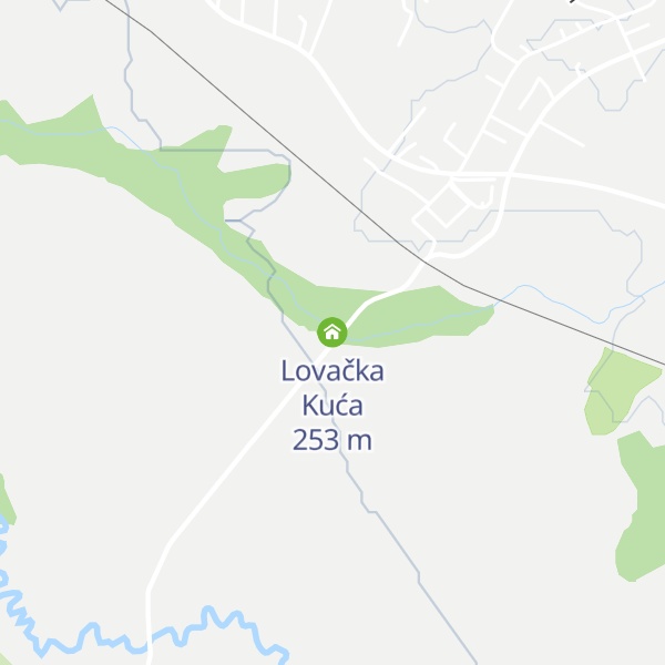 Map of Lovačka Kuća