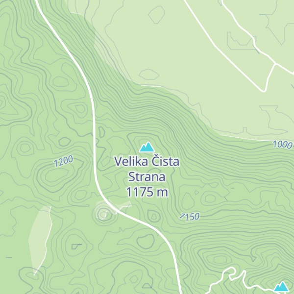 Map of Velika Čista Strana