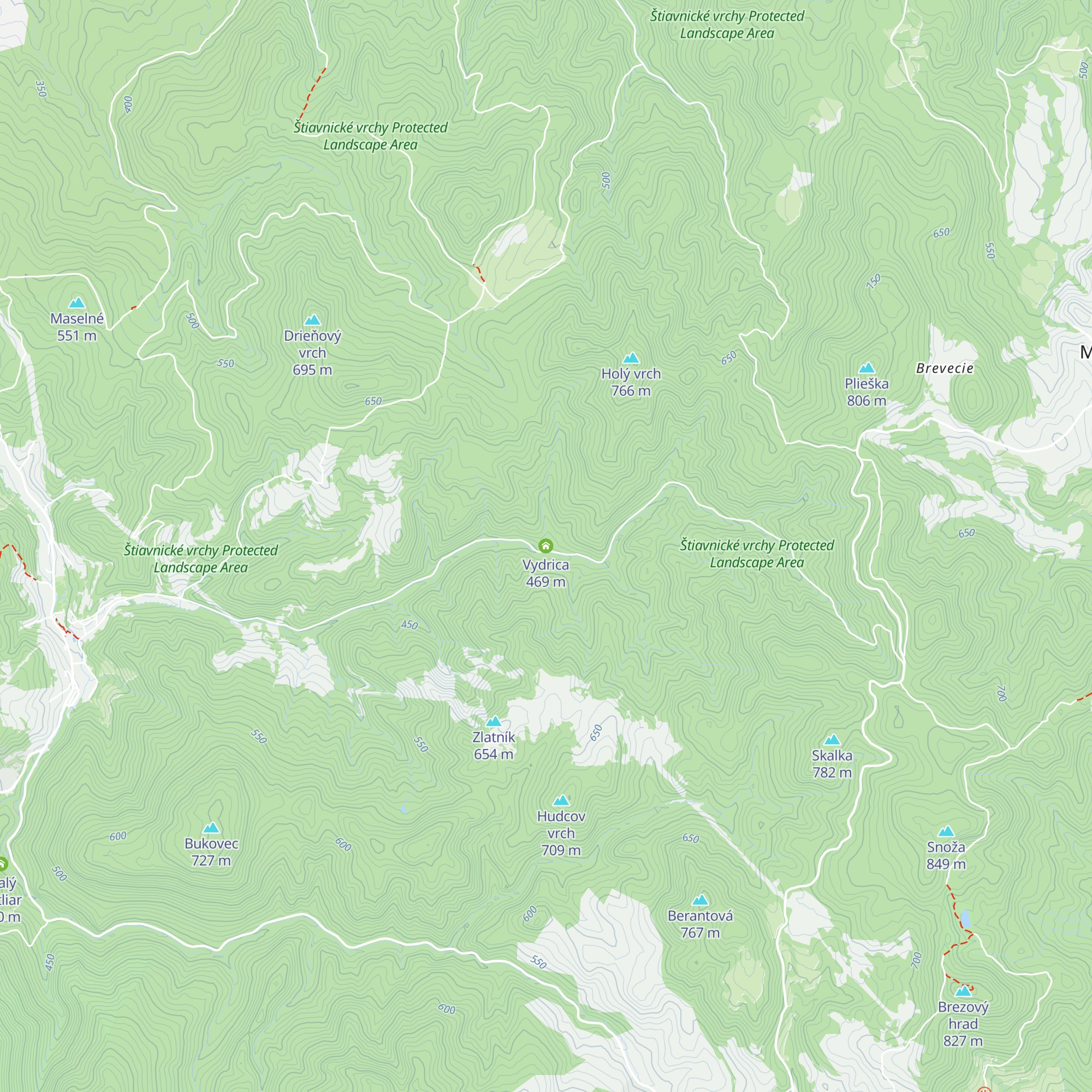 Vydrica map