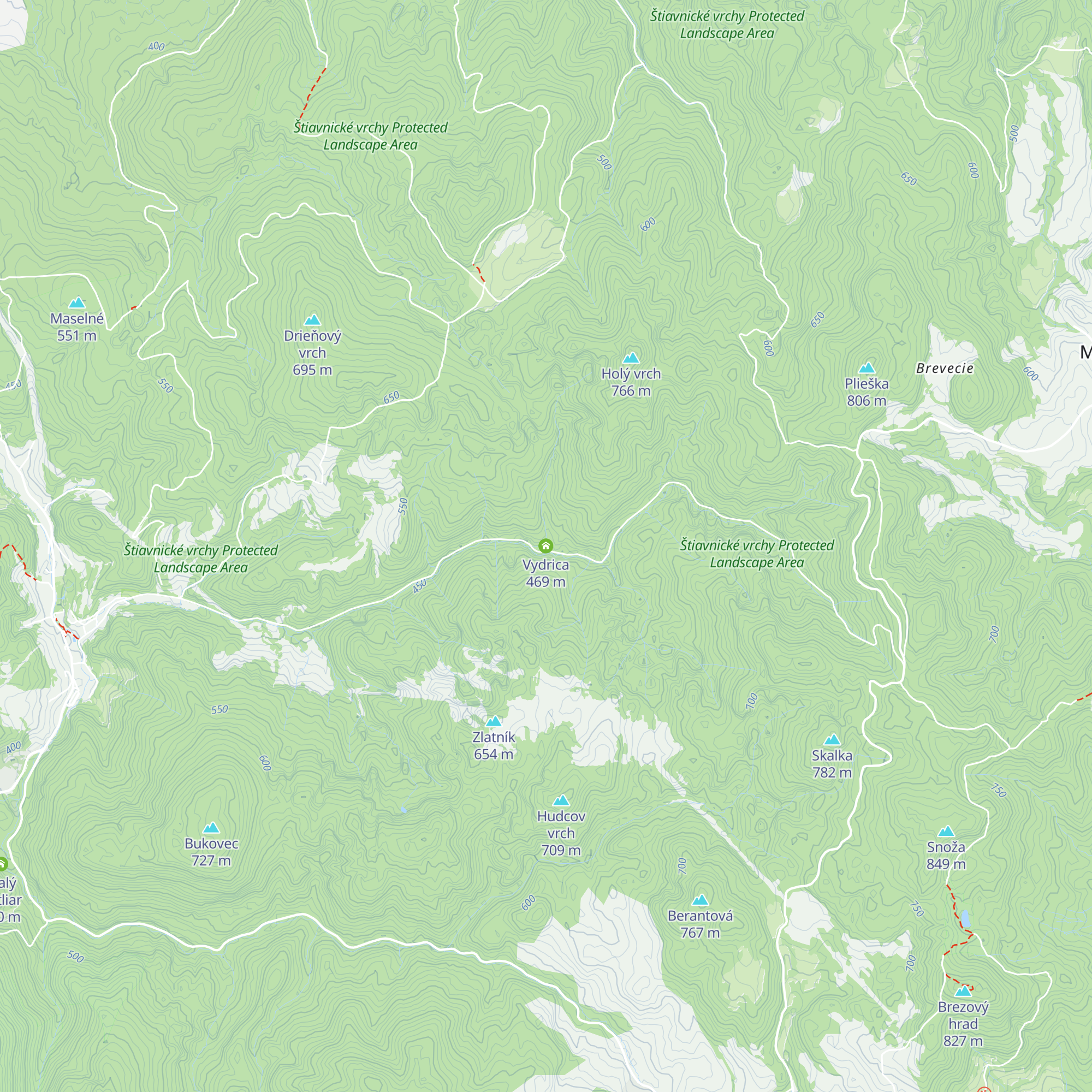 Vydrica map