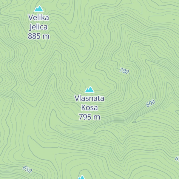 Map of Vlasnata Kosa