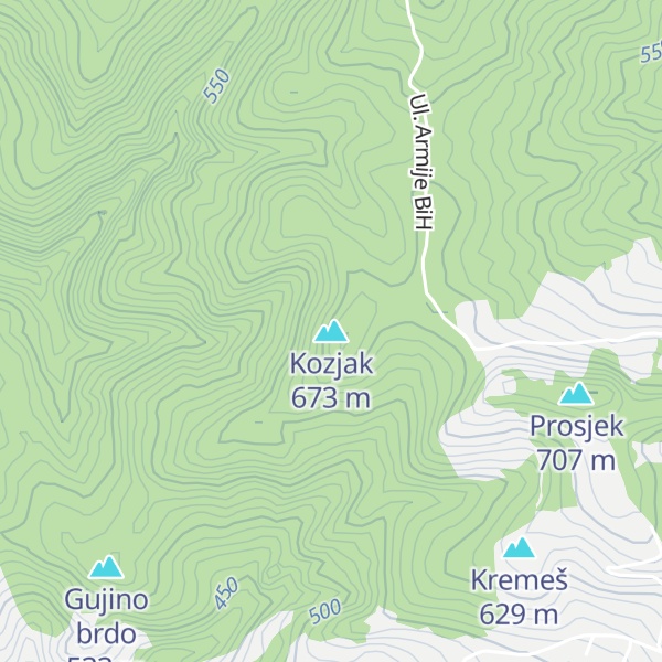 Map of Kozjak