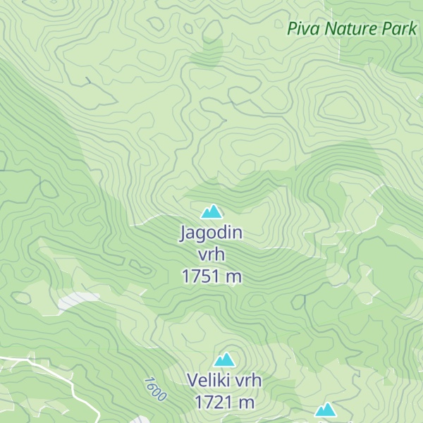 Map of Jagodin vrh