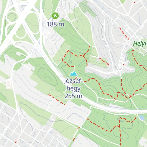 Map of József-hegy