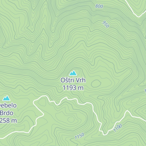 Map of Oštri Vrh