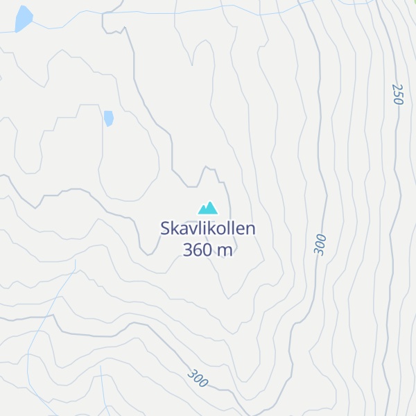 Map of Skavlikollen