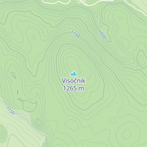 Map of Visočnik