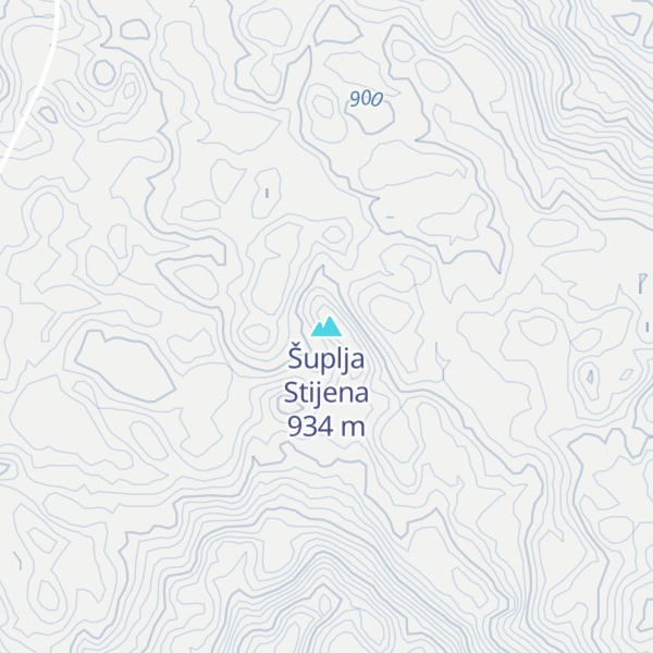 Map of Šuplja Stijena
