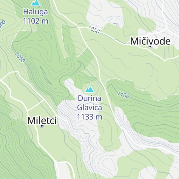 Map of Durina Glavica