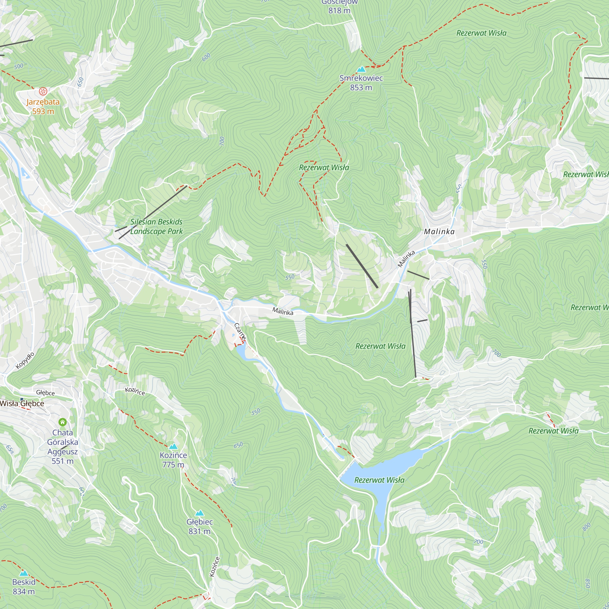 Chatka Malinka map